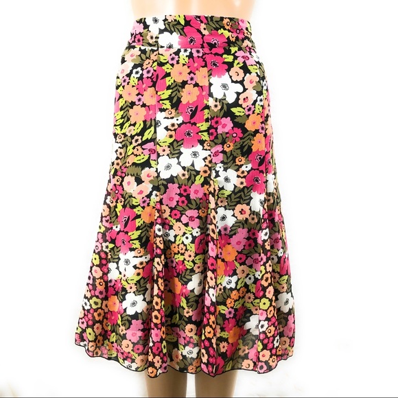 Kim Rogers Signature Skirt Floral Pink 
